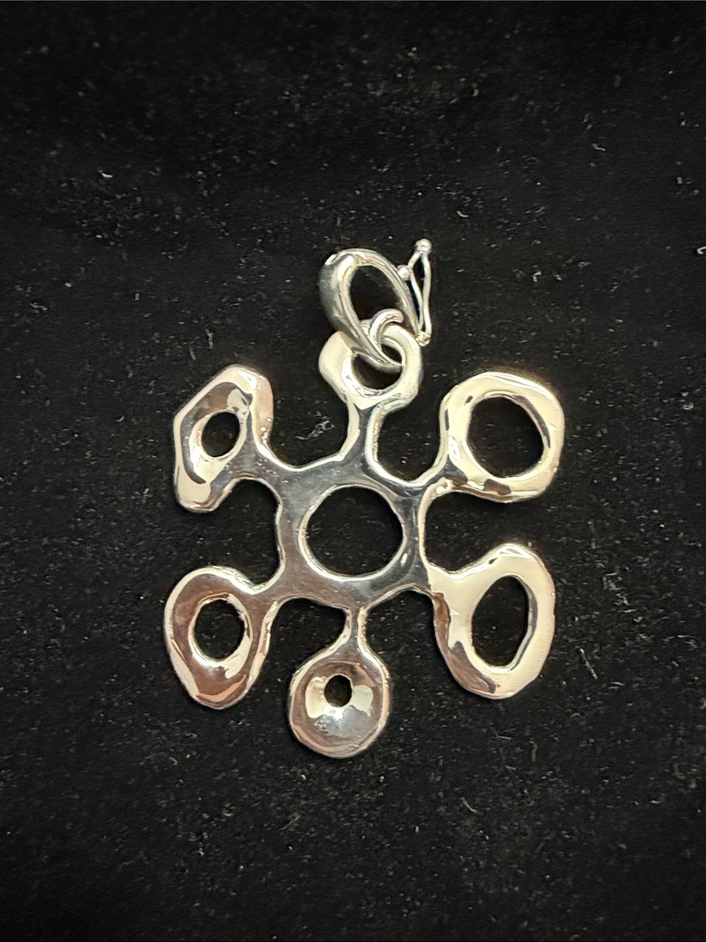 RLM Studio Modern Sterling Silver Abstract Floral  Pendant